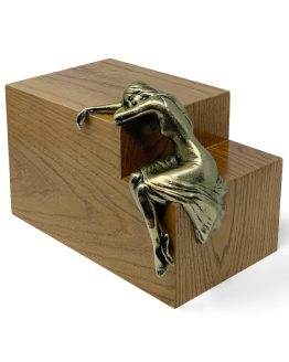 Weeping Angel Adult Urn for Ashes Solid Oak