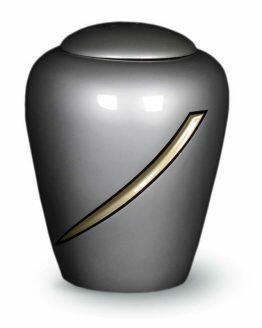 Fibreglass Cremation Urn for Ashes Silver
