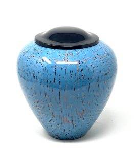 Unique Adult Fibreglass Ashes Urn Light Blue